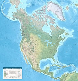 Landforms and land cover of North America Physical Features of North America map by Tom Patterson v. 1.01, meters.jpg