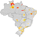 Miniatura para Regiões metropolitanas do Brasil
