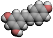 struttura chimica del trans-resveratrolo