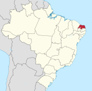 Pozicija države na karti Brazila