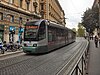 A modern low floor tram on the Rome Tram network in 2010