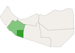 Location of Salahlay District in Maroodi Jeex, Somaliland