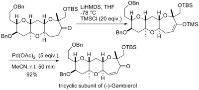 (-)-Gambierole片段的合成