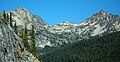 Saska Peak (left) and Emerald Peak (right)