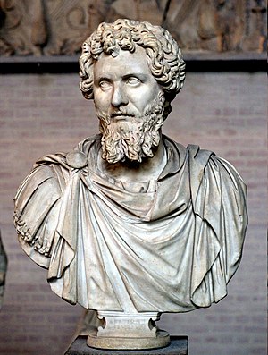 Bust of Septimius Severus (reign 193–211 CE). ...