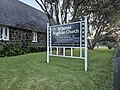 Sign at St James Anglican Church Mangere Bridge, 2024