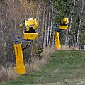 Schneekanone im Schigebiet Mariensee-Mönichkirchen, Niederösterreich