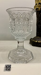 Goblet, by the Cristallerie de Saint-Louis, c.1834, mold-pressed crystal, Museum of Decorative Arts, Paris