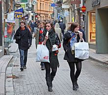 Those who shop for pleasure are said to be recreational shoppers. Stockholm 2274 (3352866081).jpg