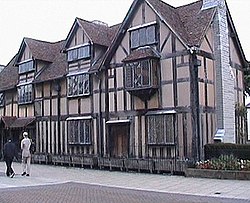 William Shakespeare se geboortehuis in Stratford