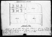 The drawing of Te Kara sent to Colonial Office after the 1834 vote shows its original specifications.