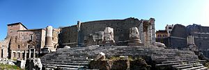A panoramic view of the Temple of Mars Ultor (...