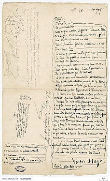 Will of Victor Hugo (1885)