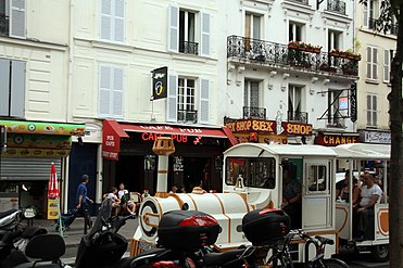 Tourist train on Boulevard de Clichy