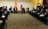 Trần Đại Quang and Vladimir Putin