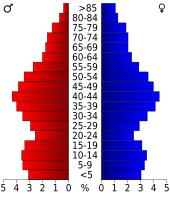 Bevolkingspiramide Lake County