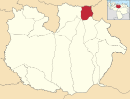 San José de Guaribe – Mappa