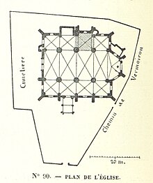 Église Saint-Germain-d'Auxerre de Vault-de-Lugny - Plan