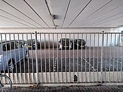 Omheinde parkeerplaats (oktober 2020)