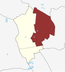 Lage des Herstedøster Sogn in der Albertslund Kommune