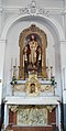 L'altare del Sacro Cuore con la statua di Luigi Guaggi di fine '800