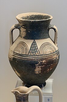 Amphoriskos, Tiryns, c. 1025-900 BC Amphoriskos, Tiryns, 1025-900 BC, AM of Nafplio, 202250.jpg