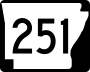 Highway 251 marker