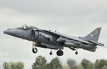 RAF Harrier GR9 arriveer by RIAT 2008