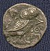 Pre-Seleucid Athenian owl imitation from Bactria, possibly from the time of Sophytes.