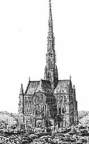 Katedralen i Beauvais, med sitt dåvarande lykttorn.