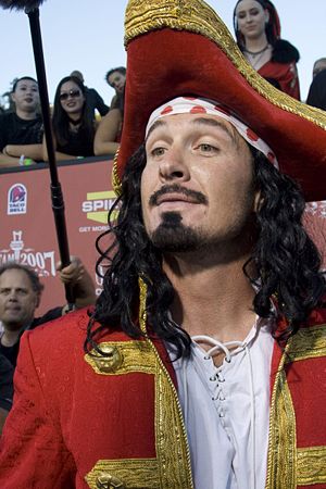 An actor dressed as Captain Morgan at the 2007...