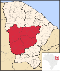 Sertões Cearenses – Mappa