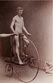 Sterling and Francine Clark Art Institute. Photograph of Charles Grafly on a High Wheel (1886). Grafly became a noted sculptor, and taught at PAFA from 1892 to his death in 1929. His works include the George Gordon Meade Memorial in Washington, D.C., and the Pioneer Mother Monument in San Francisco.