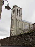 Vue sur le clocher de l'église.