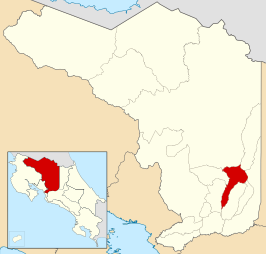 Kaart van Sarchí