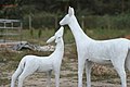 Deer love sculpture