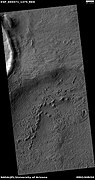 Odd shapes, as seen by HiRISE under HiWish program. Part of this image is enlarged in next image.