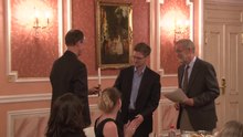 File:Edward Snowden receives Sam Adams award in Moscow.webm