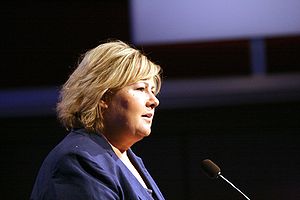 Erna Solberg, Norwegian politician (Conservati...