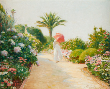 Женщина в саду (1917).