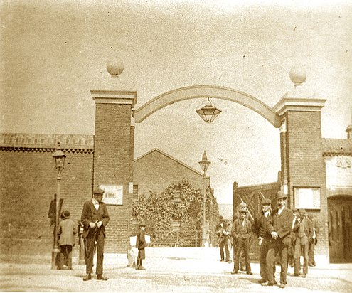 The main gate, Foreign Cattle Market, Deptford