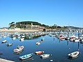 Fortaleza de Baiona dende o porto.