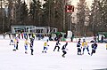 Het stadion in 2011 tijdens een wedstrijd Bandy