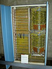 IBM 7040 memory (2 x 16384 words) IBM 7040 memory.JPG