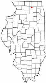 Location of Genoa, Illinois