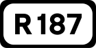 R187 road shield}}