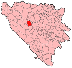 Jajce na mapě