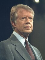 Photographic portrait of Jimmy Carter