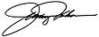 Signature de Johnny Isakson
