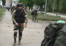 Chechen troops during the battle of the Donbas, June 2022 Kadyrovcy 01.png